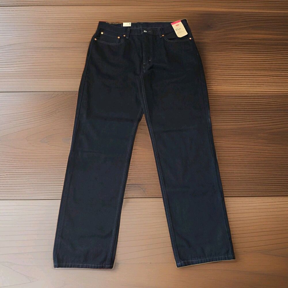 NWT Levis 550 Black Jeans Mens 36x34 Relaxed Fit Tapered Denim New With Tags